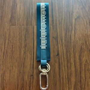 Lululemon Athletica Teal and Gold Key Holder